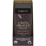 Green & Blacks Organic Dark Chocolate Bar, 85% Cacao, Easter Chocolate, 10 - 3.17 oz Bars
