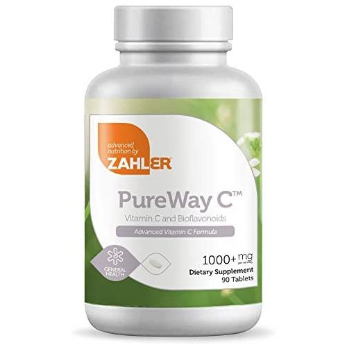  Zahler Pureway C 1000mg, Advanced Vitamin C Supplement, Certified Kosher, 90 Tablets