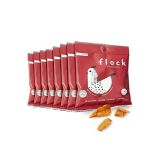 Flock Keto Chicken Skin Chips | 100% Real Chicken | Low Carb, High Protein, Sugar Free, Gluten Free Single Serve Snack | BBQ Flavor, 8-Pack