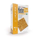 Julian Bakery Keto Thin Crackers | Organic Cheddar | USDA Organic | Gluten-Free | Grain-Free | GMO Free | Low Carb | 1 Pack