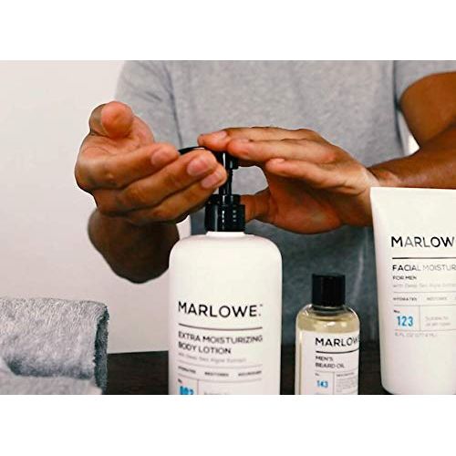  MARLOWE. M BLEND MARLOWE. 002 Extra Moisturizing Body Lotion 15 oz | Daily Lotion for Dry Skin for Men and Women | Light Fresh Scent | Includes Natural Extracts | Vegan & Cruelty-Free