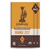 Beyond Good | Orange Zest Dark Chocolate Bars, 3 Pack | Easter Chocolate | Organic, Direct Trade, Vegan, Kosher, Non-GMO | Single Origin Uganda Dark Chocolate