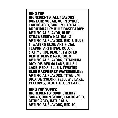  Ring Pop Individually Wrapped Bulk Lollipop Variety Party Pack  20 Count Lollipop Suckers w/ Assorted Flavors - Fun Candy for Birthdays and Celebrations