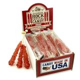 Boones Mill | Rock Crystal Candy Sticks | Red Cherry | 24 Count