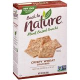 Back to Nature Crackers, Non-GMO Crispy Wheat, 8 Ounce