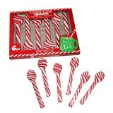 Greenbrier CANDY CANE Spoons, peppermint flavored, (1) box