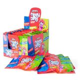 Zazers Yippy Dippy Sour Candy | Hard Strawberry Candy Stick With Blue Raspberry Sour Candy Powder and Green Apple Sour Powder candy Novelty Candy Bulk Candy Pack of 24