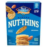 Blue Diamond Almonds Nut Thins Cracker Snacks, Original, 4.25-Ounce Boxes (Pack of 12)