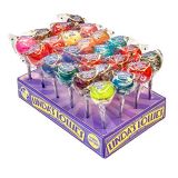 Lindas Lollies Gourmet Lollipops 24 Count Box Assorted Flavors - Nut, Gluten & Dairy Free - No Fat