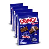 Ferrero Chocolate Crunch 100% Real Milk Chocolate Mini Candy Bars, Bulk Individually Wrapped Bars in 10.5 oz Bags, Perfect Easter Egg Basket Stuffers (4 Pack)