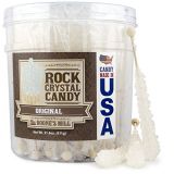 Boones Mill | Rock Crystal Candy Sticks | Clear/White Original | 36 Sticks