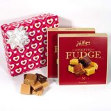 Halls Candies Loves First Kiss Gift Box, 2 Pounds Halls Chocolate Fudge