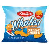 Stauffers Baked Cheddar Whale Cheese Cracker Snack Packs, .75 Ounces each (Set of 20)