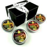 Black Tie Mercantile Dean Jacobs Bread Dipping Seasoning Blends 4-Flavor Variety: One 1.75 oz Tin Each in a Gift Box