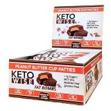 Keto Wise Fat Bombs Peanut Butter Cup Patties, 16Count, 19.2 Ounce , Peanut Butter Cup Patties, 19.2 Ounce
