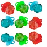 Dee Best Jewel Pop 36 Count Ring Shaped Candy Suckers | Individually Wrapped Bulk Variety Party Pack | Assorted Flavors
