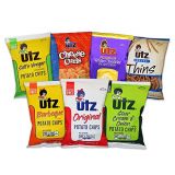 Utz Jumbo Snack Variety Pack (Pack of 60) Individual Snack Bags, Includes Potato Chips, Cheese Curls, Popcorn and Pretzels, Crunchy Travel Snacks for Lunches, Vending Machines, and
