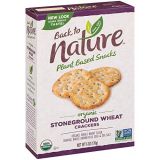 Back to Nature Crackers, Organic Stoneground Wheat, 6 Ounce