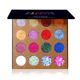 UCANBE Pro Glitter Eyeshadow Palette - Professional 16 Colors - Chunky & Fine Pressed Glitter Eye Shadow Powder Makeup Pallet Highly Pigmented Ultra Shimmer for Face Body