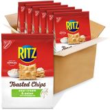 RITZ Toasted Chips Sour Cream and Onion Crackers, 6 - 8.1 oz Bags