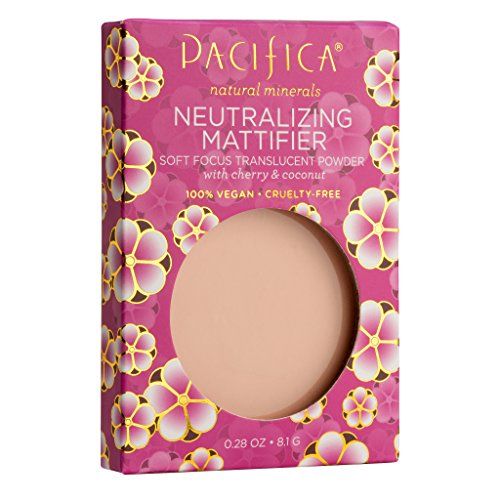  Pacifica Beauty Cherry Powder Neutralizing Mattifier, Natural Minerals for All Skin Types, Vegan & Cruelty Free, 0.28 Oz
