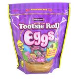 Tootsie Roll Eggs Candy Coated Egg Shaped Individually Wrapped Easter Candy, 23 oz Resealable Bag (Single)