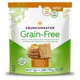 Crunchmaster Grain-Free Crackers, Romano, Asiago & White Cheddar, 3.54 Ounce Bag