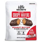 Little Secrets Dark Chocolate & Peanut Butter Crispy Mini Wafers | No Artificial Flavors, Corn Syrup or Hydrogenated Oils | Fair Trade Certified & All Natural | 25ct Individually W