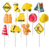 Prextex Construction Themed Lollipops Construction Truck Shaped Suckers - Pack of 12