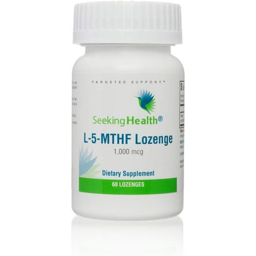  Seeking Health L-5-MTHF Lozenge Active Form of Folate 1,000 mcg of Pure, Non-Racemic Form of L-Methylfolate 60 Servings Optimal Absorption