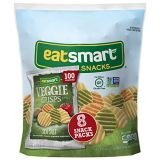 Eatsmart Snacks Veggie Crisps, 100 Calorie Multipack, Sea Salt, 8 Count (Pack of 6)