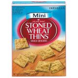Red Oval Farms Mini Stoned Wheat Thins, Snack Crackers, 8.8 oz (Pack of 3)