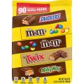 Mars SNICKERS, M&MS Milk Chocolate, M&MS Peanut, TWIX & MILKY WAY Candy Variety Mix, 45.45 Ounces, 90 Pieces