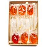 Stephanie Imports Hand Made in USA Orange Blossom Honey On Wooden Stirrer Pack (6 Count - Individually Wrapped)