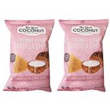 The Real Coconut Grain/Gluten Free Coconut Flour Tortilla Chips 2 Pack (Himalayan)