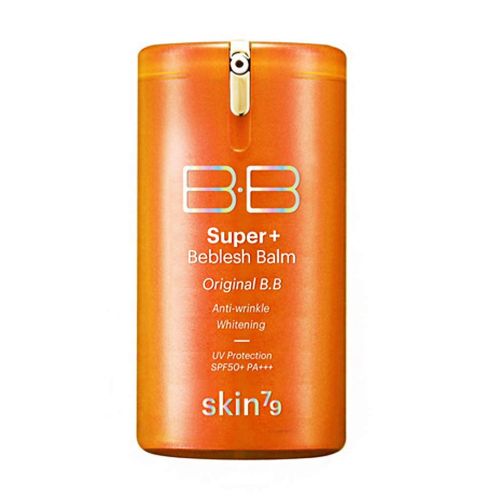  [SKIN79] Super Plus Beblesh Balm Triple Function Orange BB Cream #21 Yellow Beige (SPF50/PA+++) 1.35 fl.oz. (40 ml) - Rich Vitamin Complex Care Healthy and Vital Skin, High Coverag