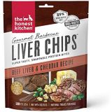 The Honest Kitchen Gourmet Barbecue Liver Chips Dog Treats - Tasty Protein Bites - 4 oz. Bag