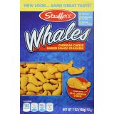Stauffers Whales Baked Cheddar Snack Crackers, (2) 7 Oz Boxes