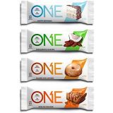 ONE 1 ONE Protein Bars, Best Sellers Variety Pack, Gluten Free 20g Protein and only 1g Sugar, Birthday Cake, Almond Bliss, Maple Glazed Doughnut & Peanut Butter Pie, 2.12 oz (12 Pack)