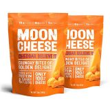 Moon Cheese, Cheddar believe it, 100% Cheddar cheese, Low-carb 10 oz, Keto-Friendly, high protein snack alternative to protein bars, cookies, and shakes (Pack of 2)