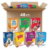 Kelloggs, Breakfast Cereal, Single-Serve Boxes, Variety Pack, Assortment Varies, (48 Count)
