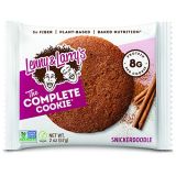 Lenny & Larrys The Complete Cookie, 2oz. Snack Size, Snickerdoodle, Soft Baked, 8g Plant Protein, Vegan, Non-GMO , Pack of 12