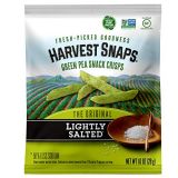 Harvest Snaps Green Pea Snack Crisps Lightly Salted, 1.0 oz (Pack of 24). Plant-based | Baked, never fried | Certified Gluten-Free