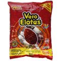 Dulces Vero Vero Elotes Paletas Sabor Fresa Con Chile Mexican Hard Candy Chili Pops 40 Pcs