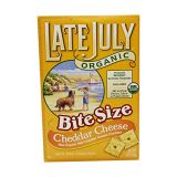 LATE JULY Snacks Organic Cheddar Cheese Crackers, 5 oz. Box