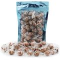 Fruidles Striped Ginger Flavored Balls, Hard Candy Treats, Kosher Certified, Individually Wrapped (35 Count (Half-Pound))