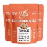 SuperFat Cookies Keto Snack Low Carb Food Cookies - Peanut Butter Chocolate Chip 3 Pack - Gluten Free Dessert Sweets with No Sugar Added for Paleo Healthy Diabetic Diets