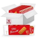 Lotus Biscoff Cookies  Caramelized Biscuit Cookies  280 Cookies (10 Sleeves of 14 Two-Packs)  non-GMO Project Verified And Vegan