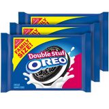 Oreo (ORMT9) OREO Double Stuf Chocolate Sandwich Cookies, Family Size, 3 Packs