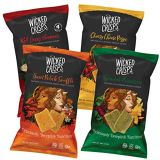Baked Veggie Chips, Wicked Crisps, Variety Pack, Healthy Snack, Gluten-free, Low-fat, Non-GMO, Kosher, Crunchy Gourmet Savory Crisps in Exciting Flavors, No Additives or Preservati